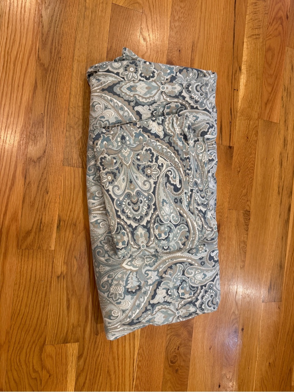 Pottery Barn McKenna Blye Gray Paisley King Duvet Cover & 2 King Shams